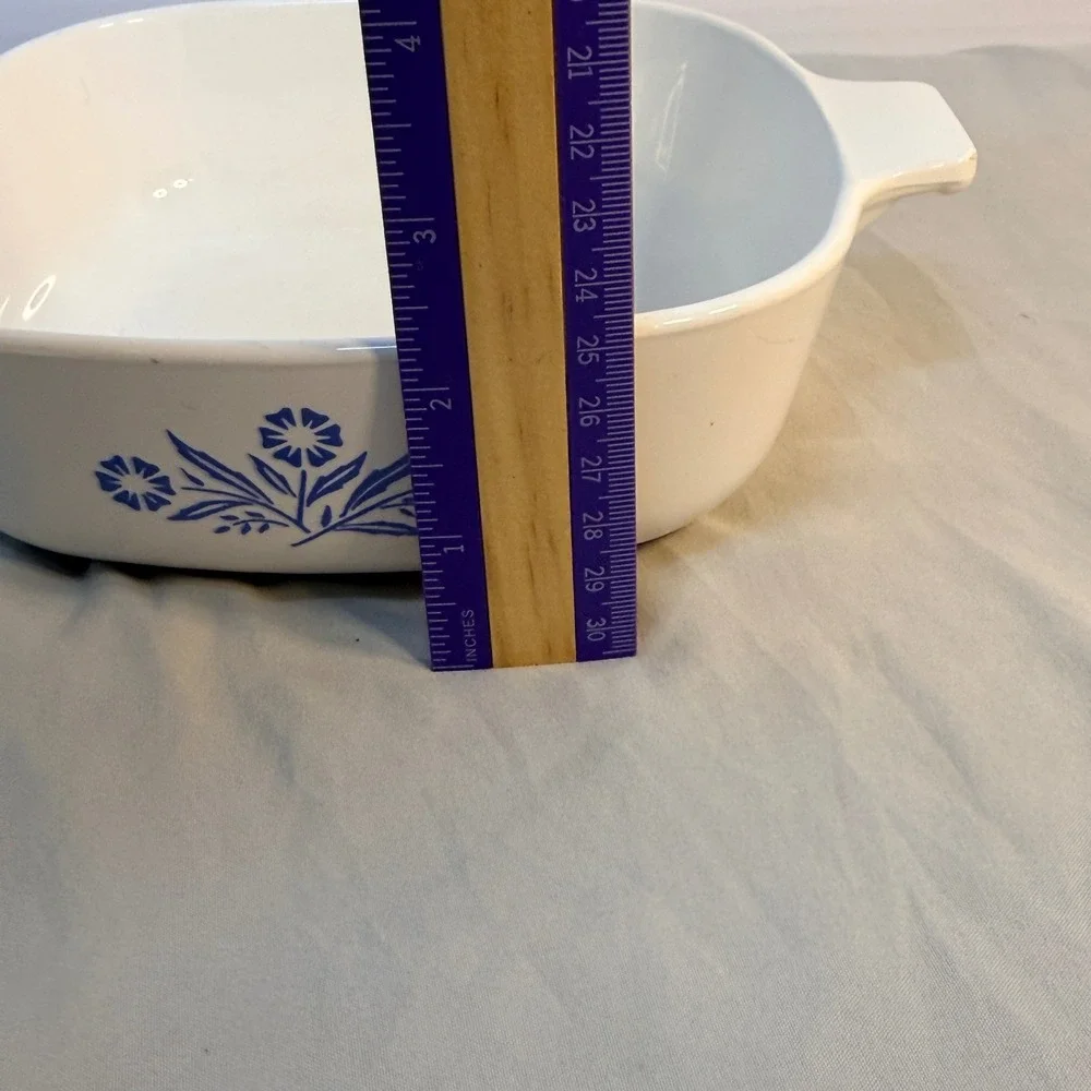 Vintage Corning Ware Cornflower Blue 1 QT Square Casserole Dish P-1-B USA